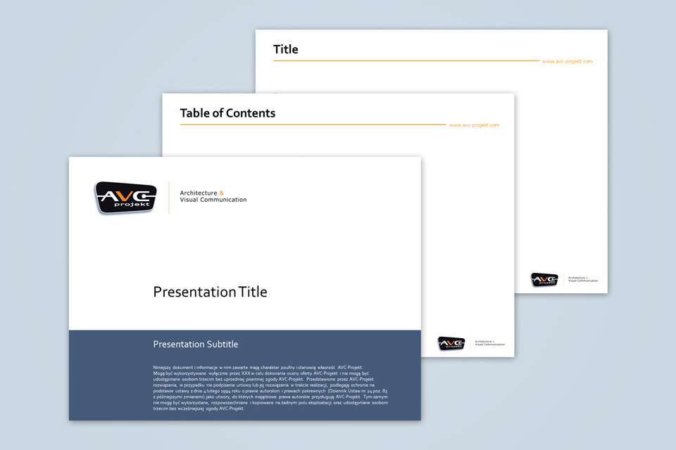 AVC-Projekt PowerPoint Template