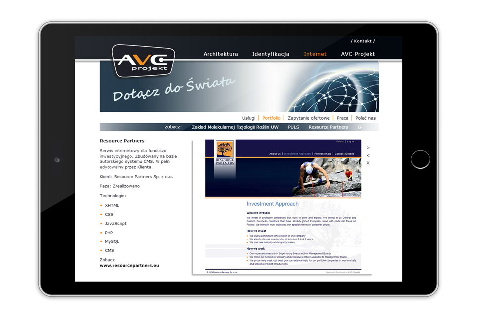 AVC-Projekt Website