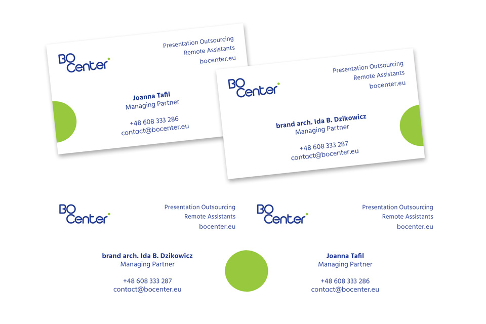 BO Center Business Cards