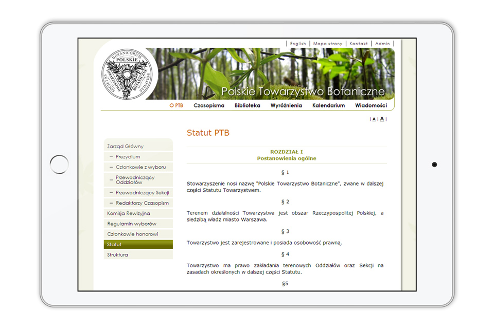 Polish Botanical Society Website