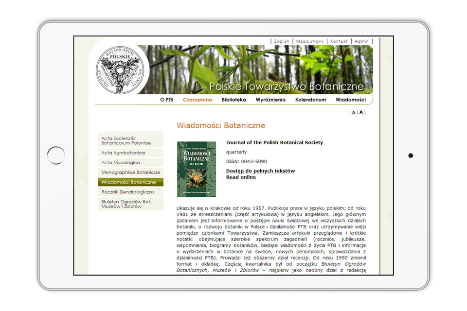 Polish Botanical Society Website