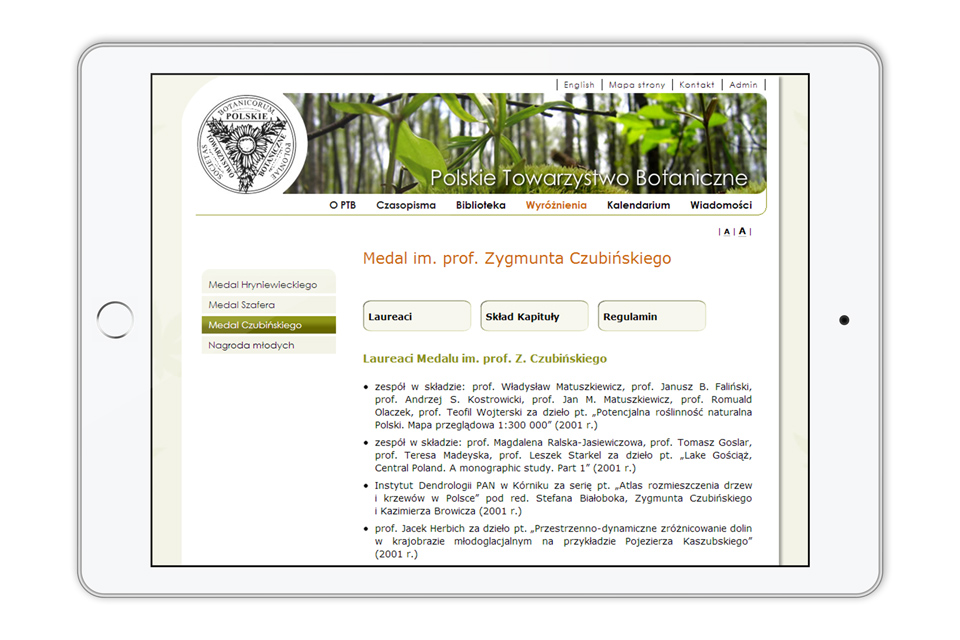 Polish Botanical Society Website