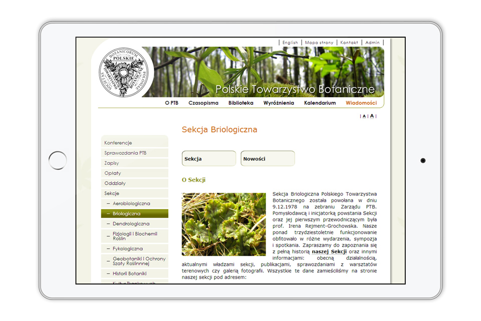 Polish Botanical Society Website