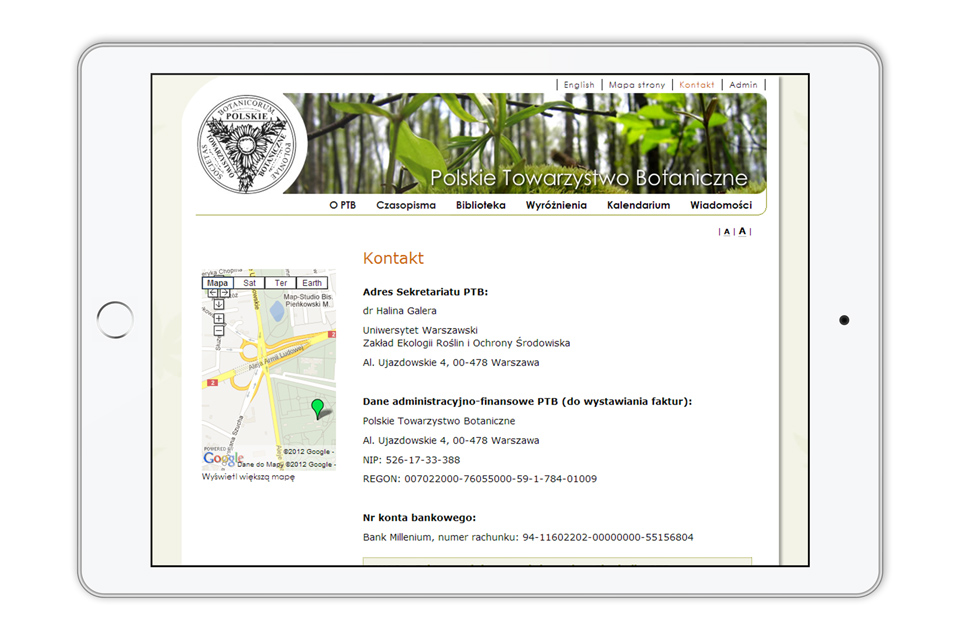 Polish Botanical Society Website