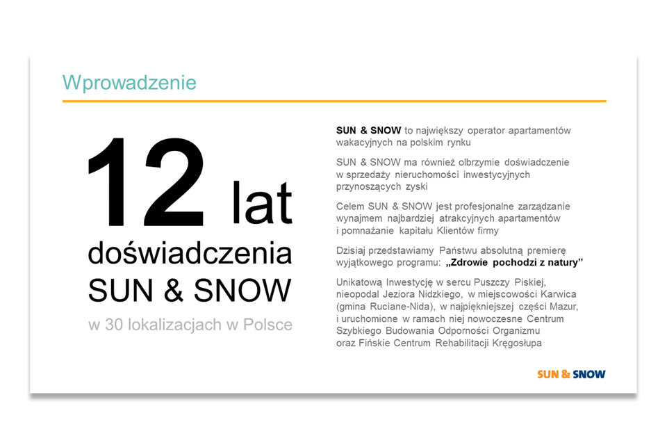 Sun & Snow Presentation